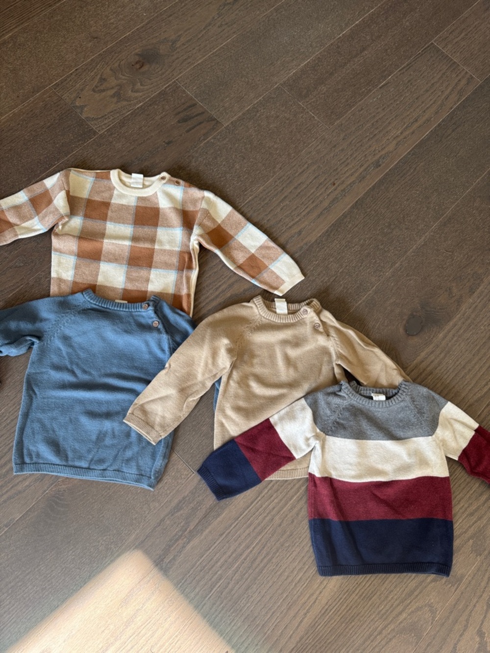 H&M Kids Knit Sweater Lot - Beige, Blue, Tan, Burgundy, Navy, Gray